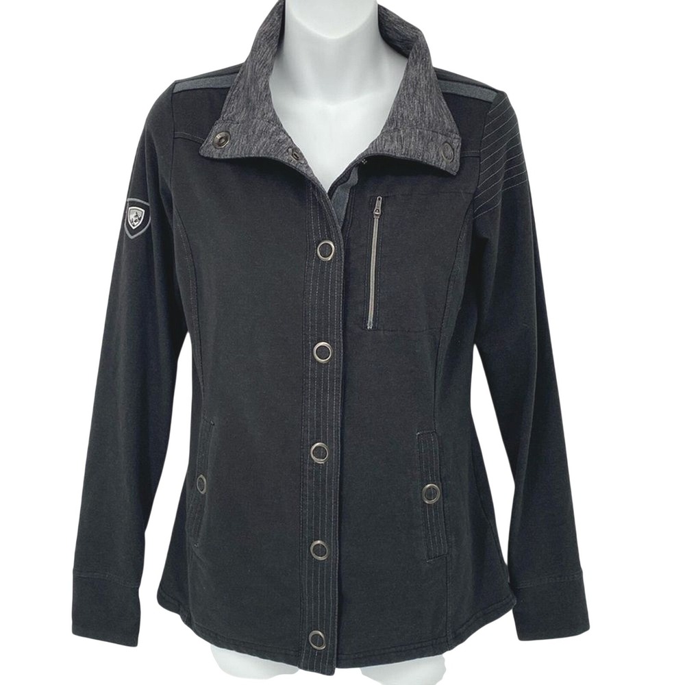 KUHL Krush Charcoal Gray Lightweight Jacket with Thumbholes Size XS